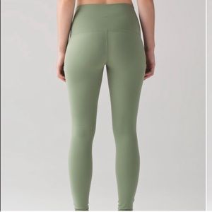 lululemon wunder under olive leggings